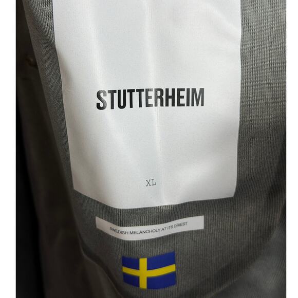 Stutterheim Stockholm Green Rain Coat Size XL Waterproof Coat Winter - Picture 10 of 11